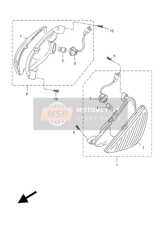 Yamaha YN50 2014 Flasher Light for a 2014 Yamaha YN50